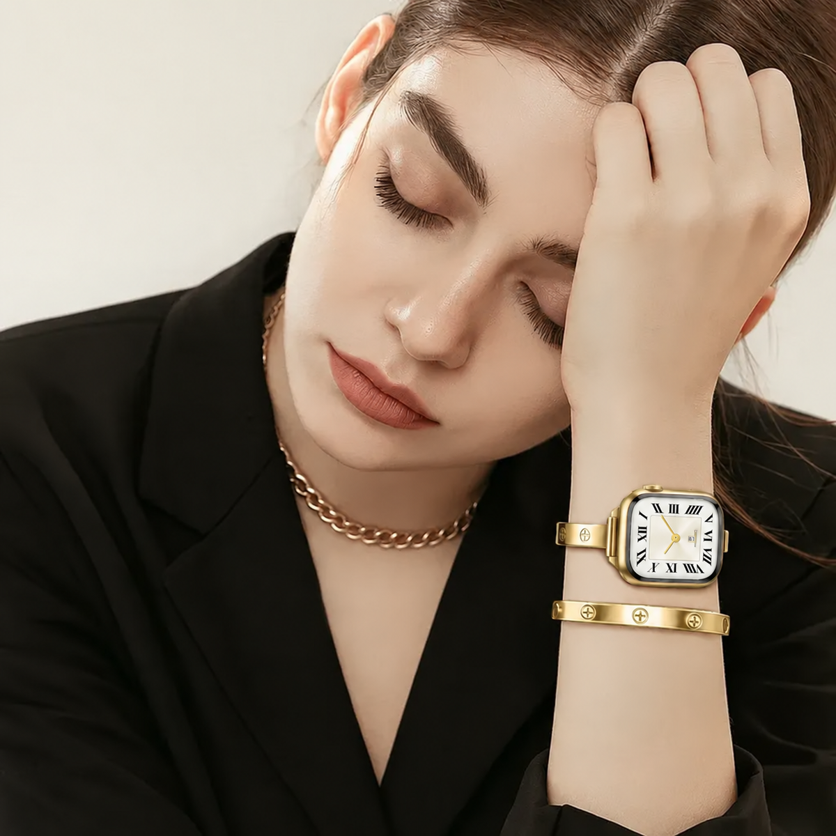 Slim Crosslet Apple Watch Bracelet