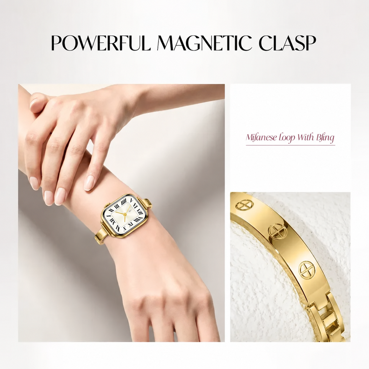 Slim Crosslet Apple Watch Bracelet