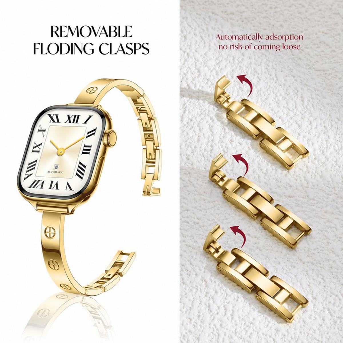 Slim Crosslet Apple Watch Bracelet